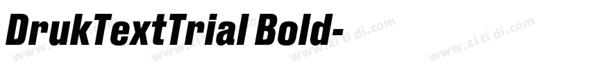 DrukTextTrial Bold字体转换